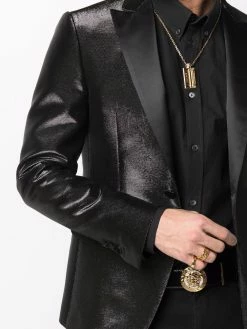 Dsquared2 blazer droit à effet métallisé
