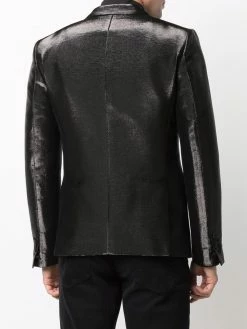 Dsquared2 blazer droit à effet métallisé