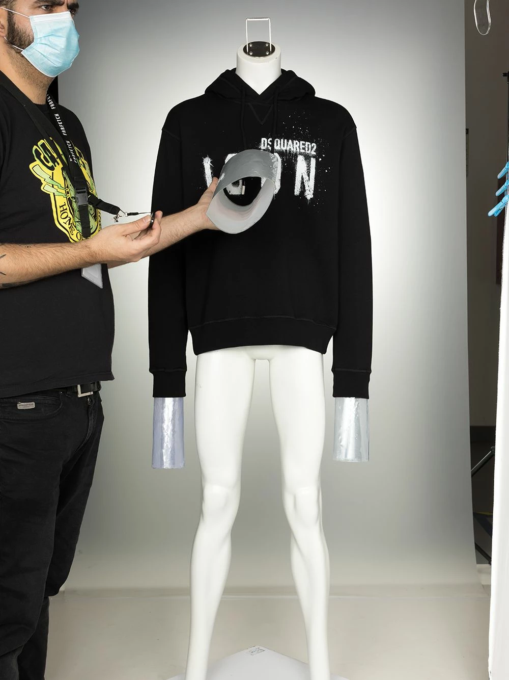 Prix Aimable Dsquared2 Icon paint splatter cotton hoodie hoodies homme 4 Dsquared2 Icon paint-splatter cotton hoodie