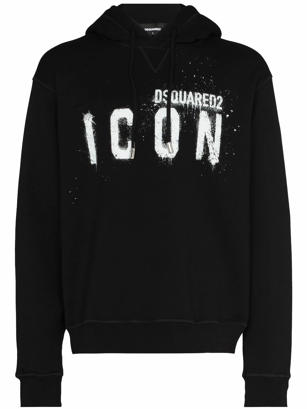 Prix Aimable Dsquared2 Icon paint splatter cotton hoodie hoodies homme 3 Dsquared2 Icon paint-splatter cotton hoodie