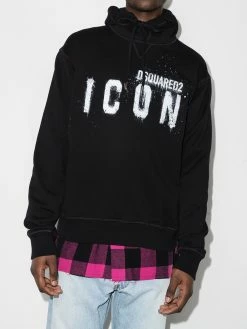 Prix Aimable Dsquared2 Icon paint splatter cotton hoodie hoodies homme 10 Dsquared2 Icon paint-splatter cotton hoodie