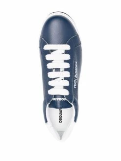 Dsquared2 baskets en cuir à semelle texturée