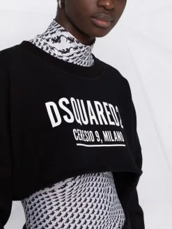 Dsquared2 sweat crop à logo imprimé