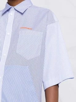 Dsquared2 chemise rayée à logo brodé