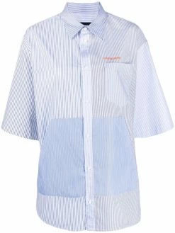 Dsquared2 chemise rayée à logo brodé