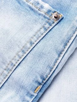 Dsquared2 jean droit à effet délavé