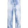 Dsquared2 jean droit à effet délavé