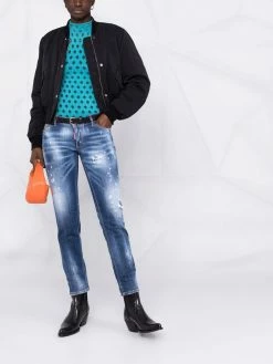 Dsquared2 jean slim à effet usé