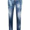 Dsquared2 Prix Usine Jean slim à effet usé jeans skinny femme 1 Dsquared2 jean slim à effet usé