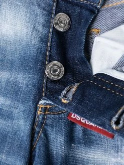 Dsquared2 jean slim à effet usé