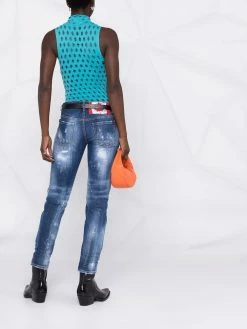 Dsquared2 jean slim à effet usé