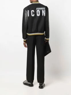 Dsquared2 veste bomber à boutons pression