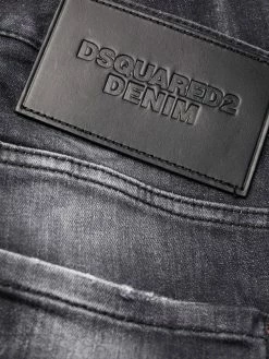 Dsquared2 Jean droit à effet usé Promos jeans regular & jeans droits homme 15 Dsquared2 jean droit à effet usé