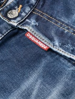 Dsquared2 jean à effet délavé