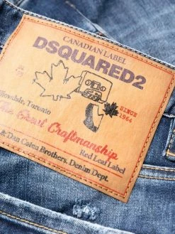 Dsquared2 jean à effet délavé