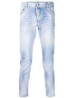 Dsquared2 jean slim à effet délavé