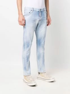 Dsquared2 jean slim à effet délavé