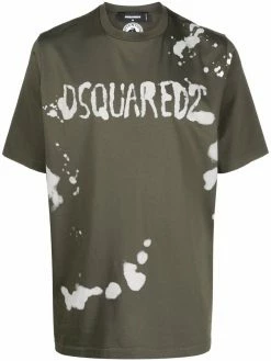 Dsquared2 t-shirt à effet taches de peinture