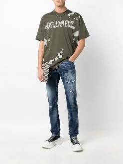 Dsquared2 t-shirt à effet taches de peinture
