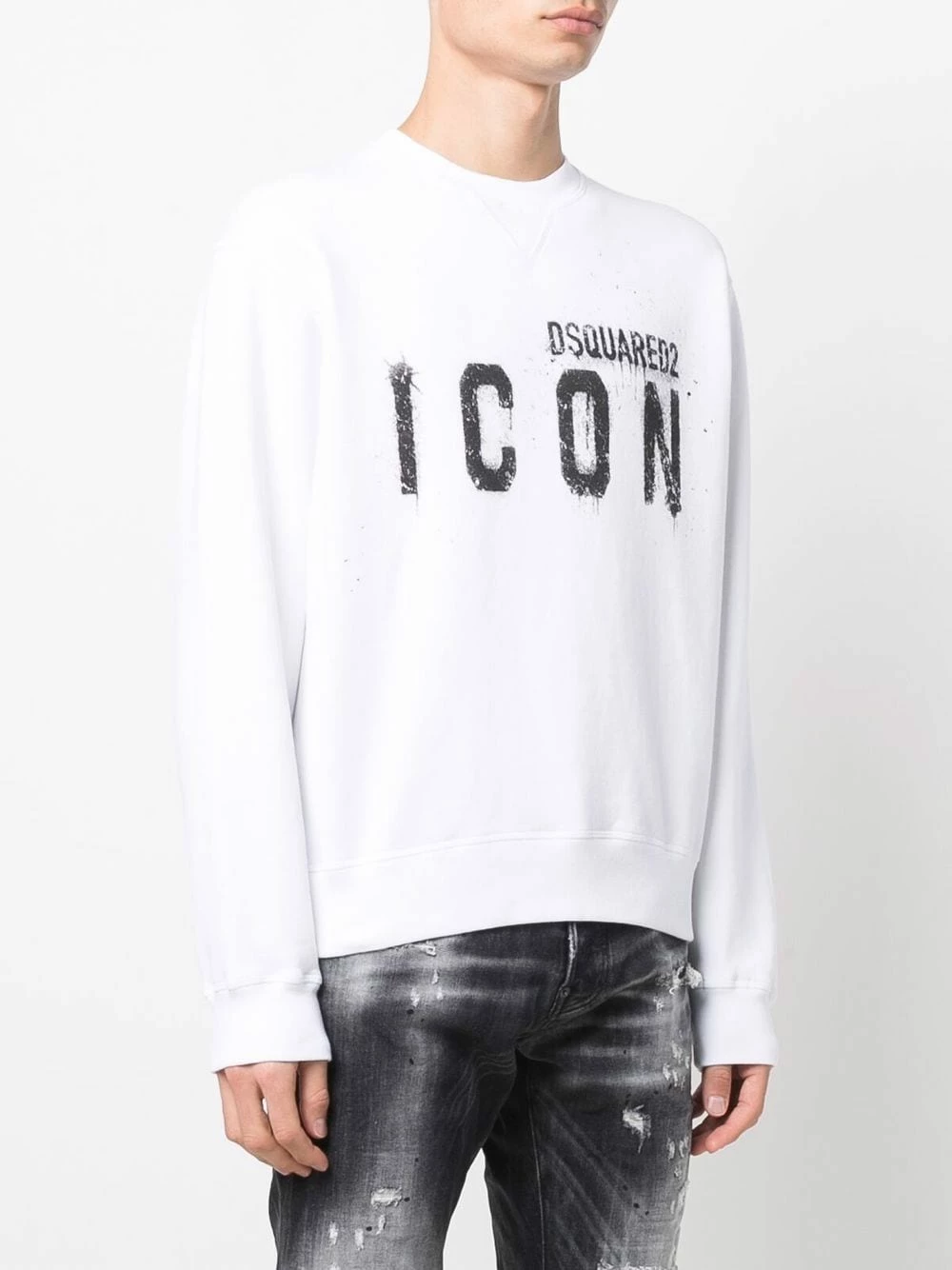 Prix Ourlé Dsquared2 Sweat à logo imprimé sweats homme 5 Dsquared2 sweat à logo imprimé