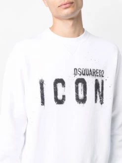 Prix Ourlé Dsquared2 Sweat à logo imprimé sweats homme 11 Dsquared2 sweat à logo imprimé