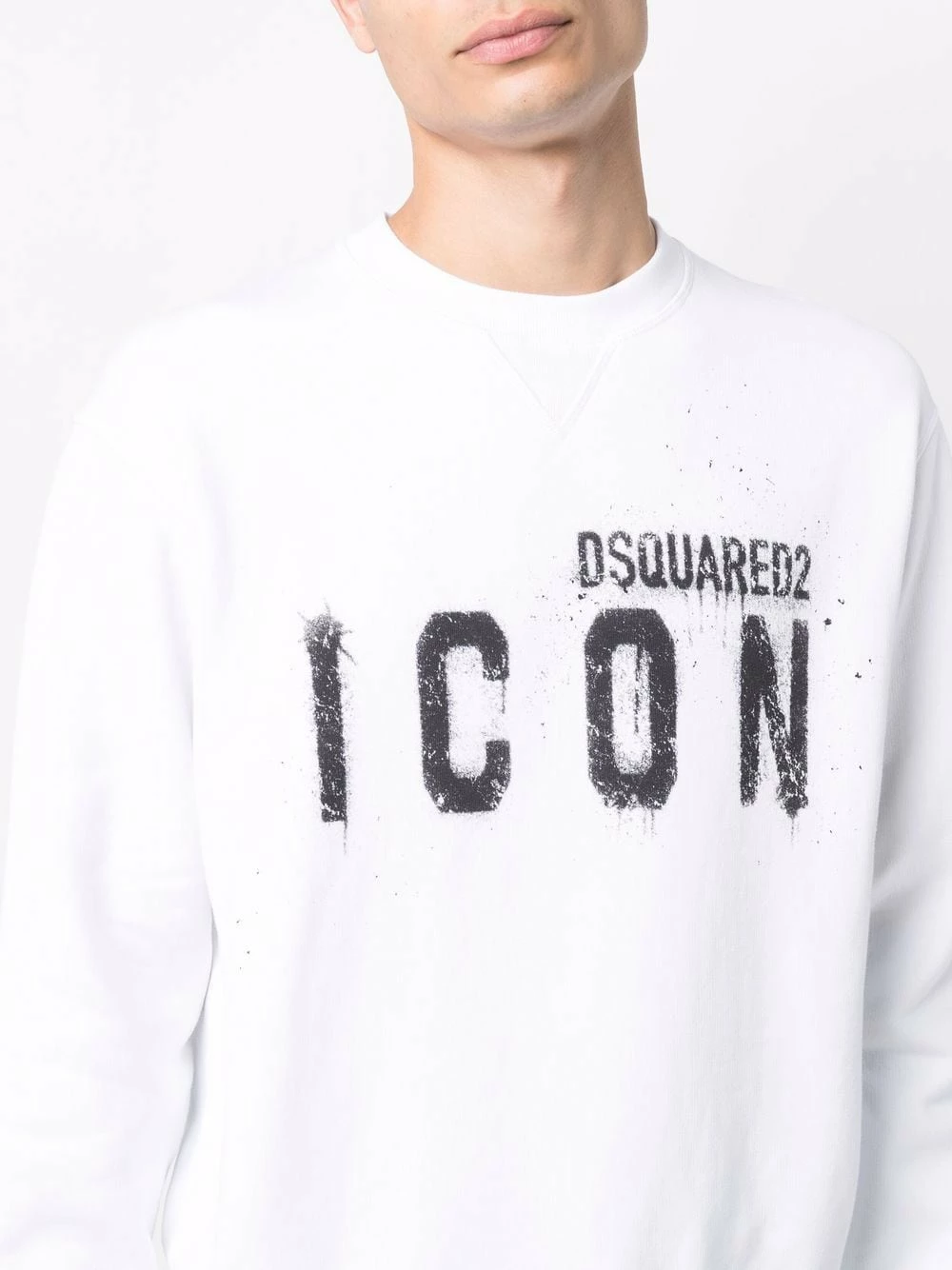 Prix Ourlé Dsquared2 Sweat à logo imprimé sweats homme 7 Dsquared2 sweat à logo imprimé