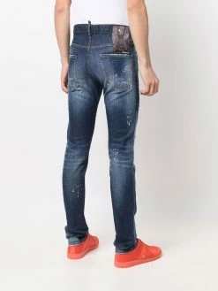 Dsquared2 jean slim à effet délavé