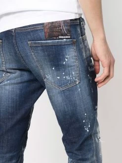 Dsquared2 jean slim à effet délavé