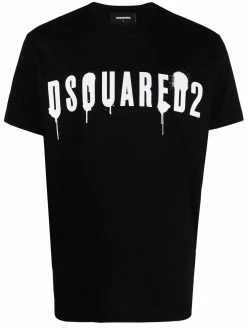 Dsquared2 t-shirt en coton à imprimé graffiti