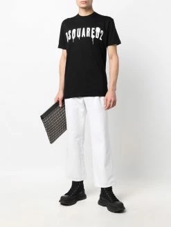 Dsquared2 t-shirt en coton à imprimé graffiti
