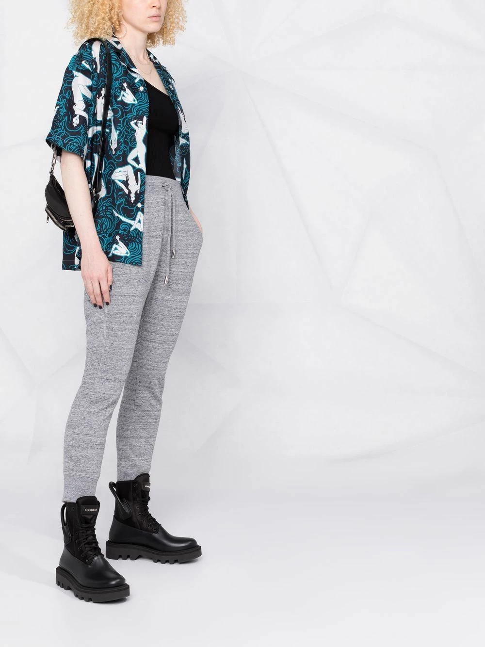 Dsquared2 Un Tarif Préférentiel Pantalon de jogging à patch logo pantalons de survêtement femme 8 Dsquared2 pantalon de jogging à patch logo