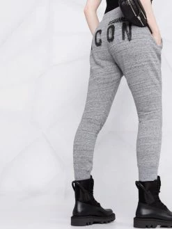 Dsquared2 Un Tarif Préférentiel Pantalon de jogging à patch logo pantalons de survêtement femme 14 Dsquared2 pantalon de jogging à patch logo