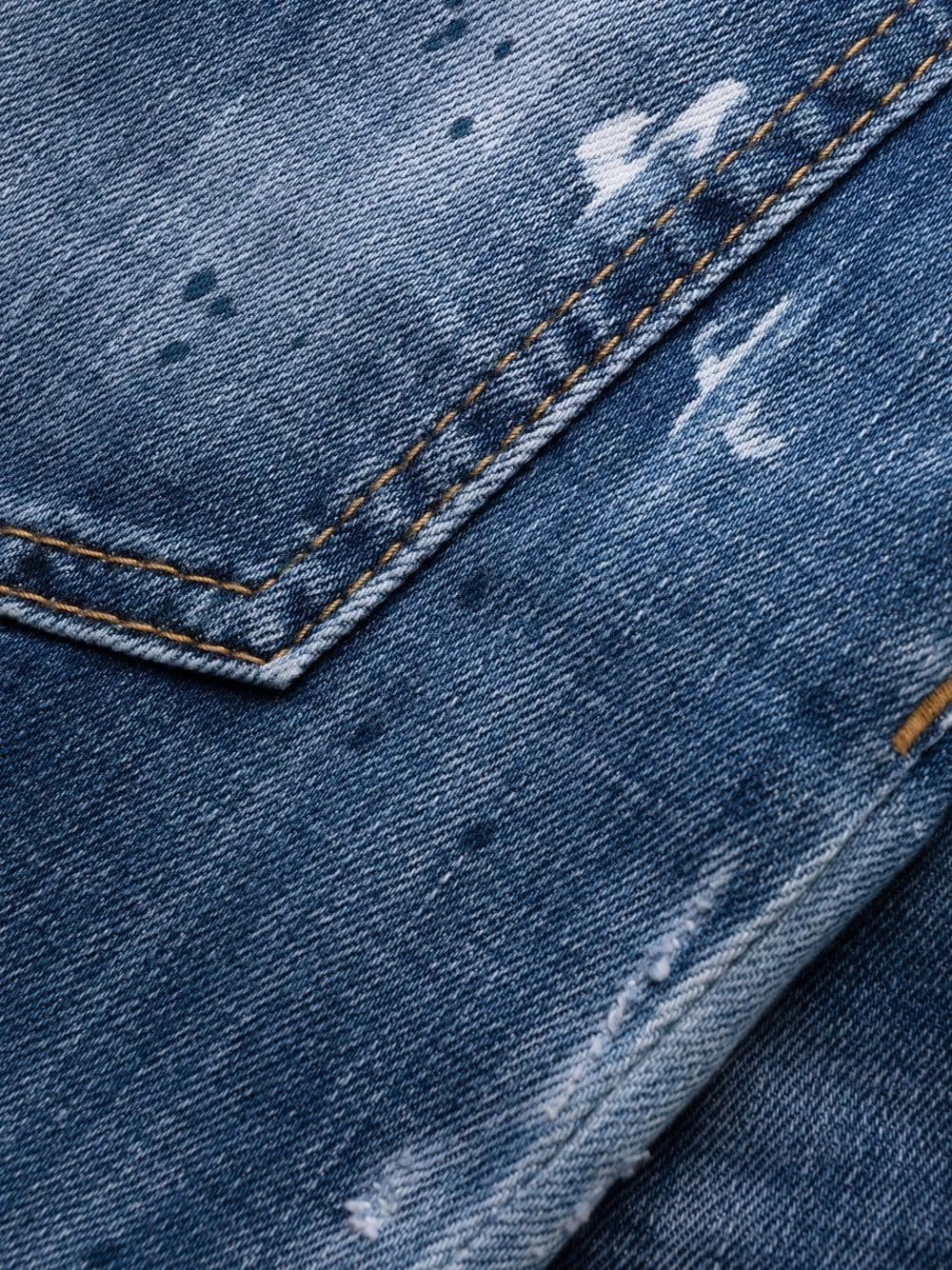 Prix Acceptable Dsquared2 Jean crop à imprimé effet peinture jeans courts femme 10 Dsquared2 jean crop à imprimé effet peinture