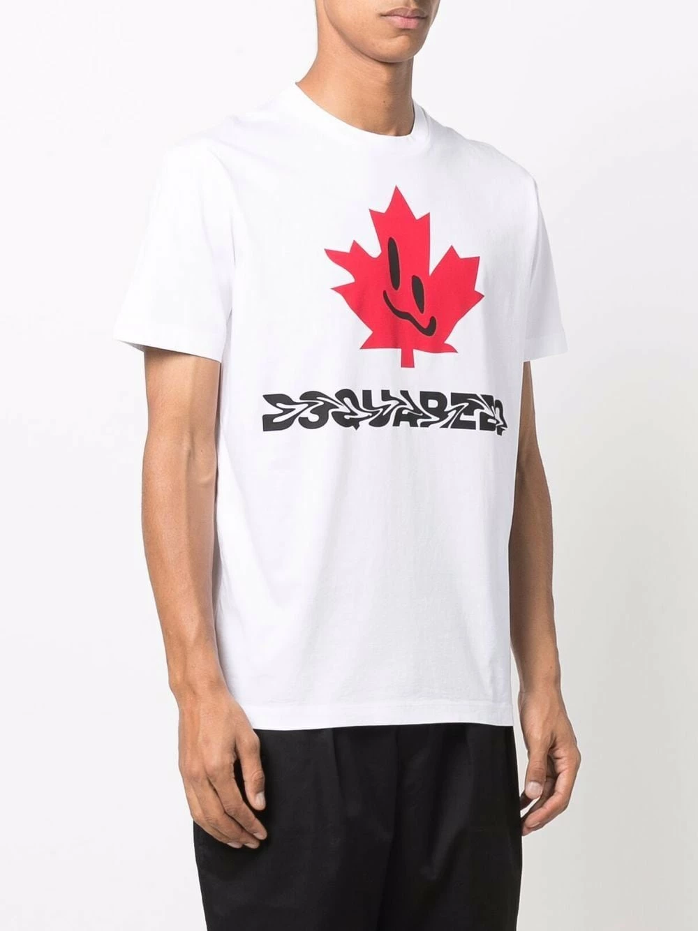 Dsquared2 Bas Prix T shirt en coton à logo imprimé t-shirts homme 5 Dsquared2 t-shirt en coton à logo imprimé