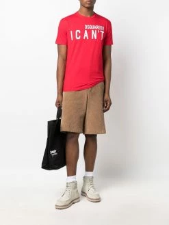 Dsquared2 t-shirt à slogan imprimé