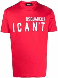 Dsquared2 t-shirt à slogan imprimé