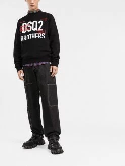 Dsquared2 sweat en coton à logo imprimé