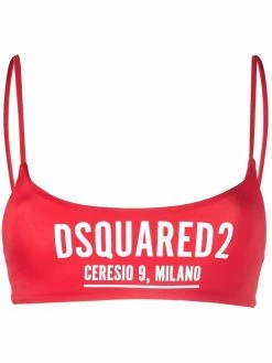 Dsquared2 haut de bikini à logo imprimé
