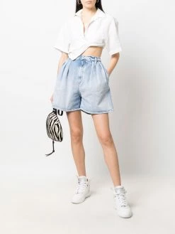 Dsquared2 short en jean à taille haute