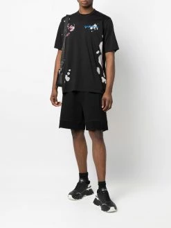 Dsquared2 t-shirt en coton à imprimé éclaboussure