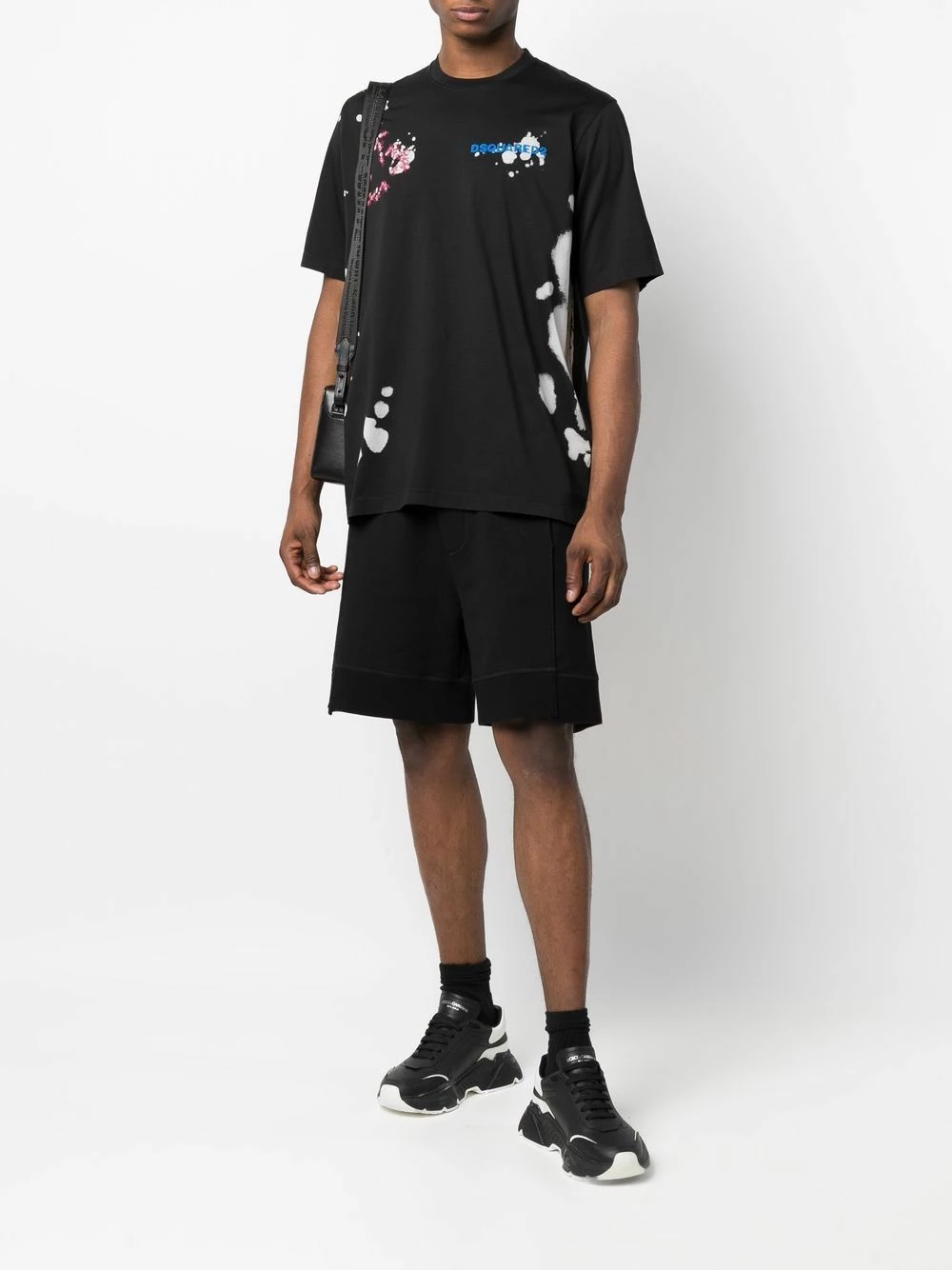 Dsquared2 T shirt en coton à imprimé éclaboussure Prix Équitable t-shirts homme 4 Dsquared2 t-shirt en coton à imprimé éclaboussure