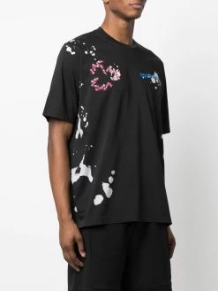 Dsquared2 T shirt en coton à imprimé éclaboussure Prix Équitable t-shirts homme 9 Dsquared2 t-shirt en coton à imprimé éclaboussure