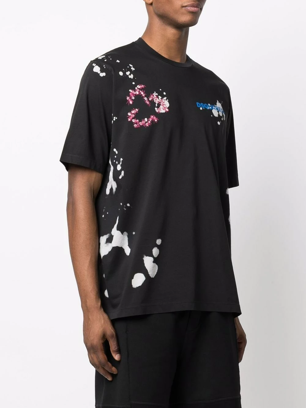 Dsquared2 T shirt en coton à imprimé éclaboussure Prix Équitable t-shirts homme 5 Dsquared2 t-shirt en coton à imprimé éclaboussure