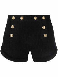 Dsquared2 short en tweed à boutons décoratifs