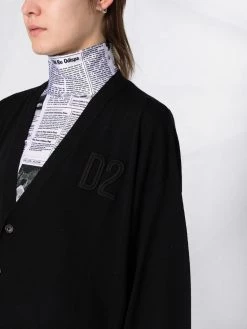 Dsquared2 cardigan en laine à logo brodé