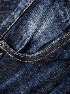 Dsquared2 jean crop à patch logo