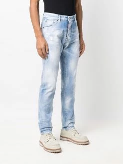 Dsquared2 Jean droit à effet délavé excellente qualité jeans regular & jeans droits homme 11 Dsquared2 jean droit à effet délavé