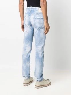 Dsquared2 Jean droit à effet délavé excellente qualité jeans regular & jeans droits homme 12 Dsquared2 jean droit à effet délavé