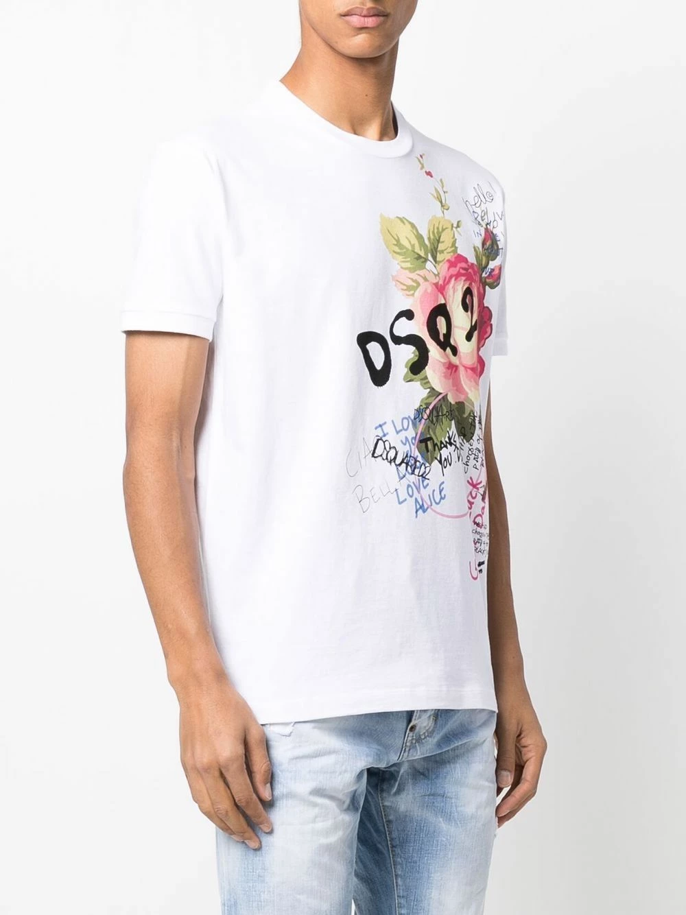 Dsquared2 T shirt en coton à logo imprimé Prix Favorable t-shirts homme 5 Dsquared2 t-shirt en coton à logo imprimé
