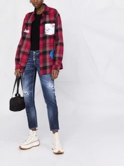 Dsquared2 jean à effet taches de peinture